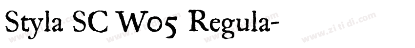 Styla SC W05 Regula字体转换 Styla SC W05 Regula字体转换